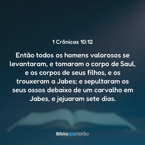 1 Crônicas 10:12