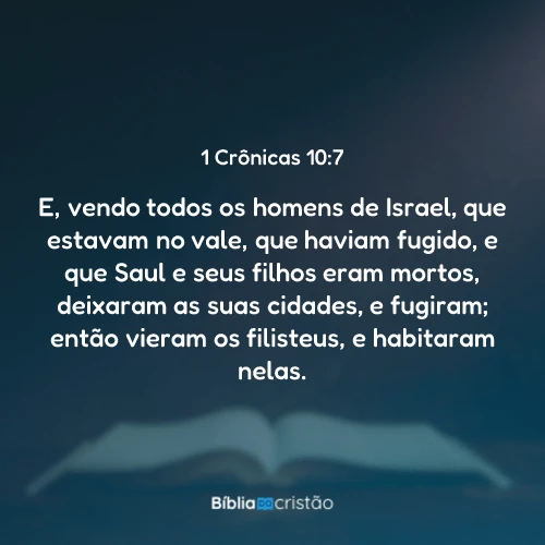 1 Crônicas 10:7