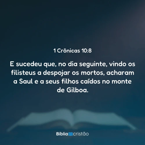 1 Crônicas 10:8