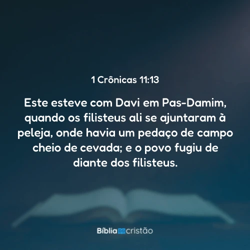 1 Crônicas 11:13