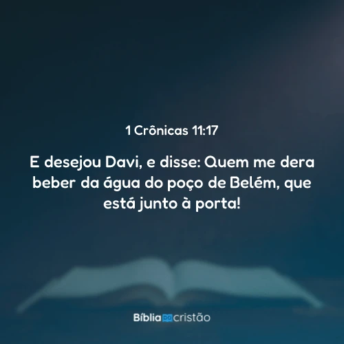 1 Crônicas 11:17