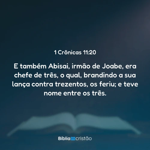 1 Crônicas 11:20