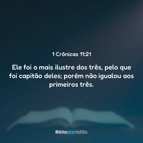 1 Crônicas 11:21