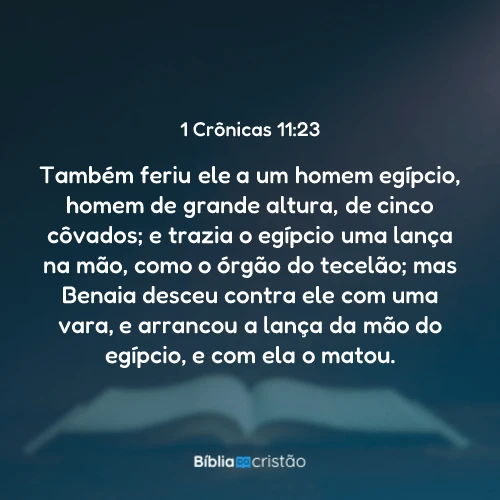 1 Crônicas 11:23