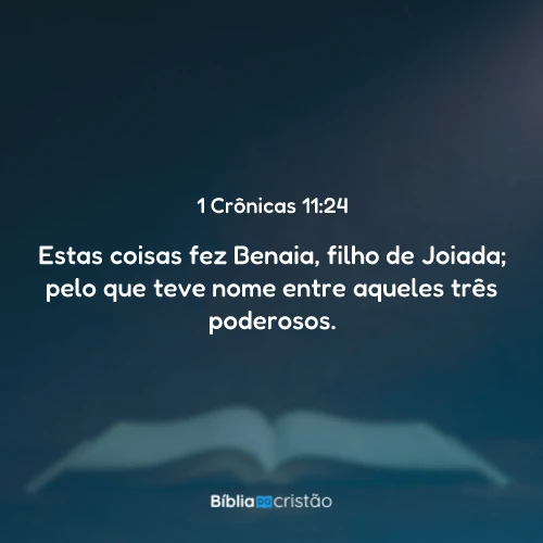 1 Crônicas 11:24