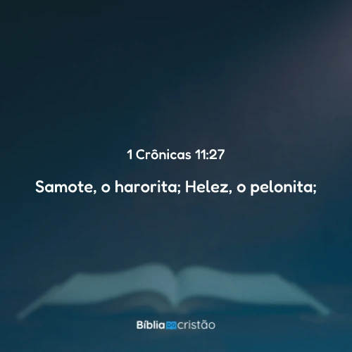 1 Crônicas 11:27