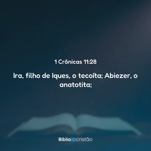 1 Crônicas 11:28