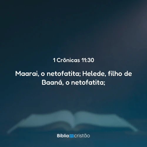1 Crônicas 11:30