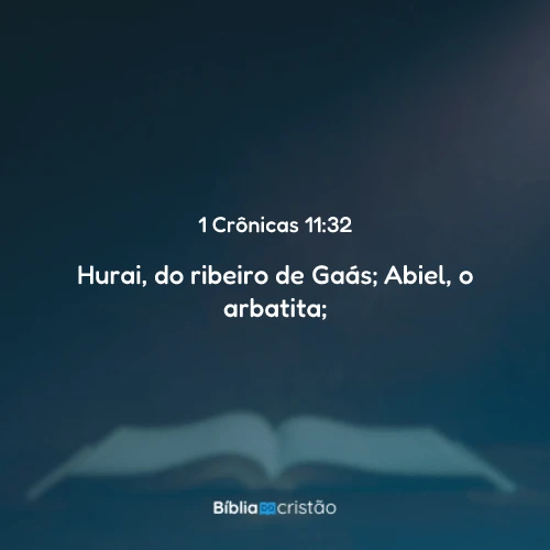 1 Crônicas 11:32