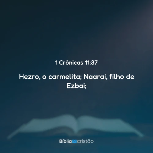 1 Crônicas 11:37