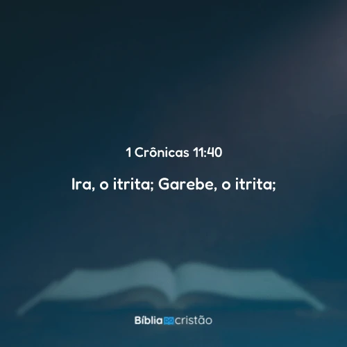 1 Crônicas 11:40