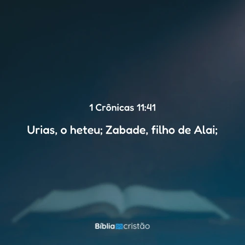 1 Crônicas 11:41
