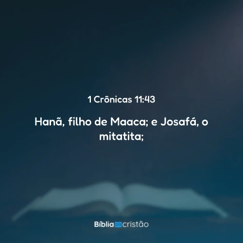1 Crônicas 11:43