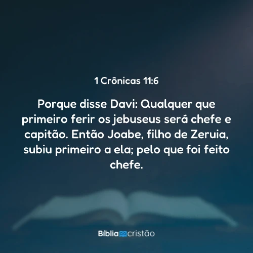 1 Crônicas 11:6