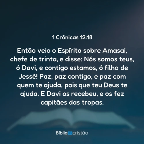 1 Crônicas 12:18