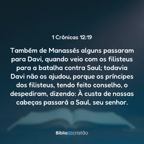 1 Crônicas 12:19