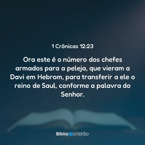 1 Crônicas 12:23