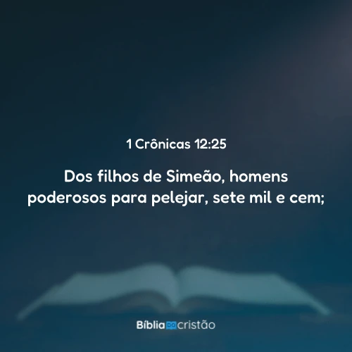 1 Crônicas 12:25