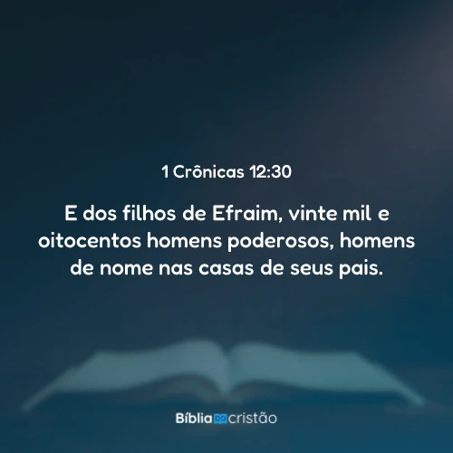 1 Crônicas 12:30