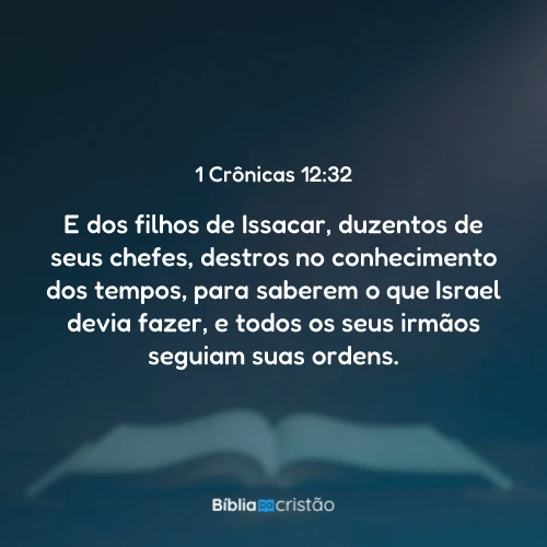 1 Crônicas 12:32