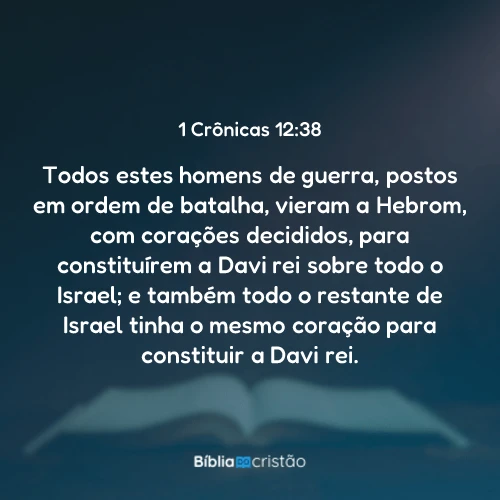 1 Crônicas 12:38