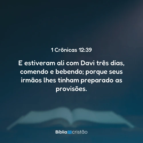 1 Crônicas 12:39