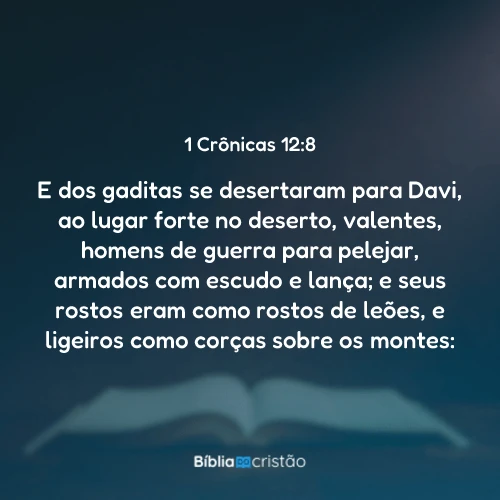 1 Crônicas 12:8
