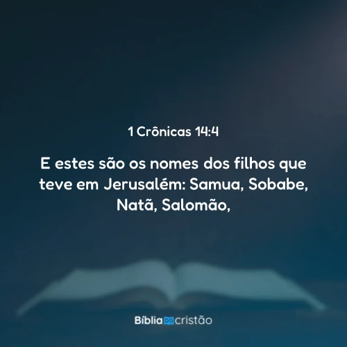 1 Crônicas 14:4