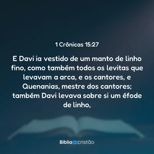 1 Crônicas 15:27