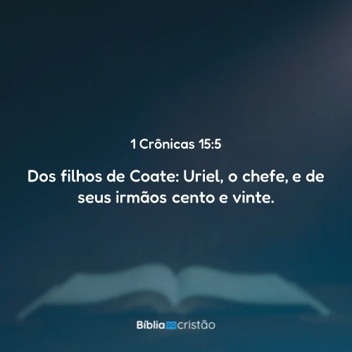 1 Crônicas 15:5