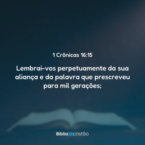 1 Crônicas 16:15