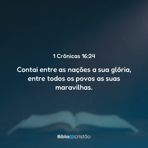 1 Crônicas 16:24