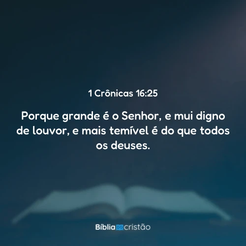 1 Crônicas 16:25