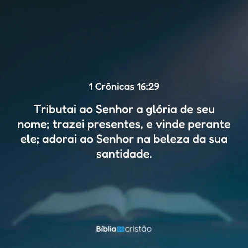 1 Crônicas 16:29