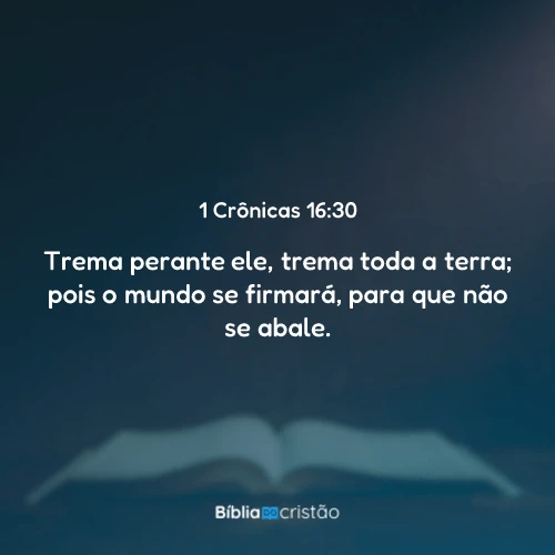 1 Crônicas 16:30