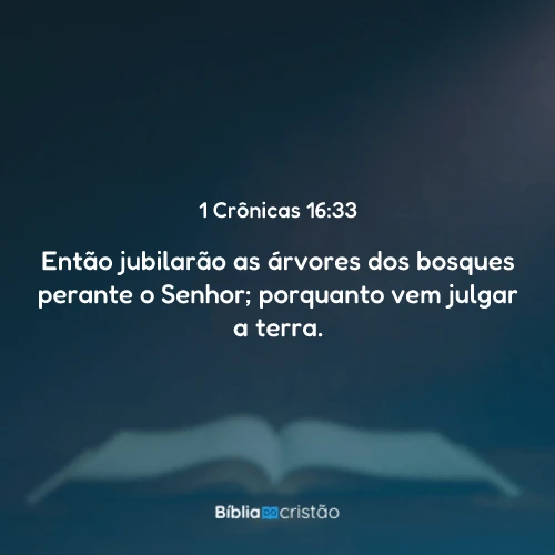 1 Crônicas 16:33