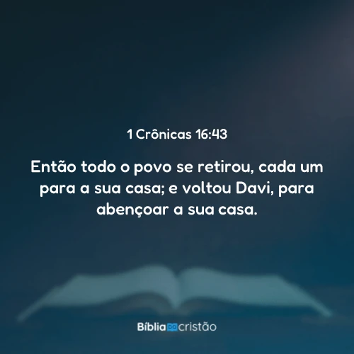 1 Crônicas 16:43