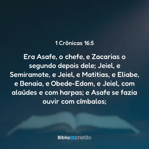 1 Crônicas 16:5