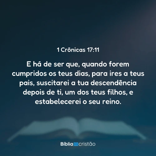 1 Crônicas 17:11