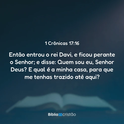 1 Crônicas 17:16