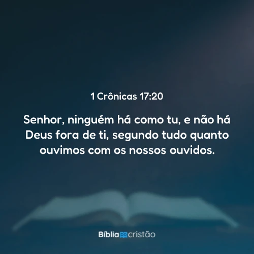 1 Crônicas 17:20