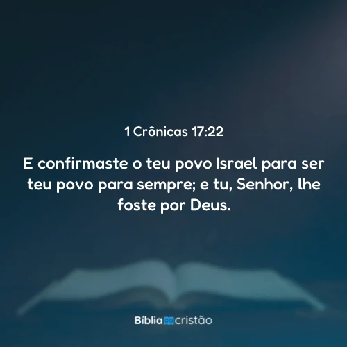 1 Crônicas 17:22