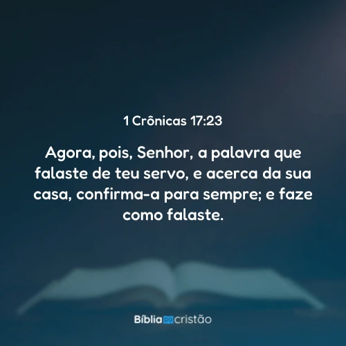 1 Crônicas 17:23