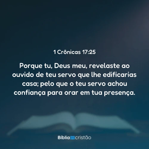 1 Crônicas 17:25