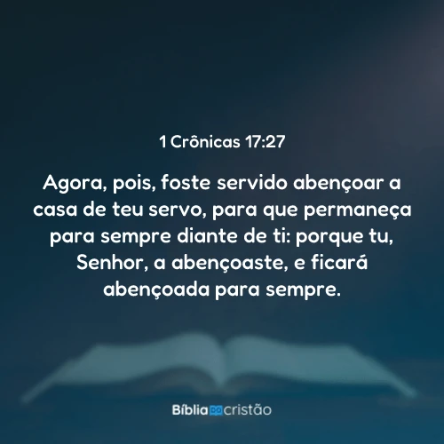 1 Crônicas 17:27