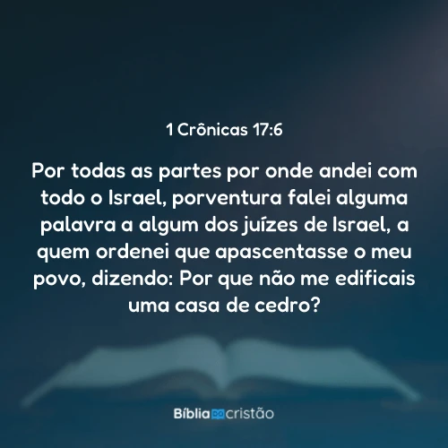 1 Crônicas 17:6