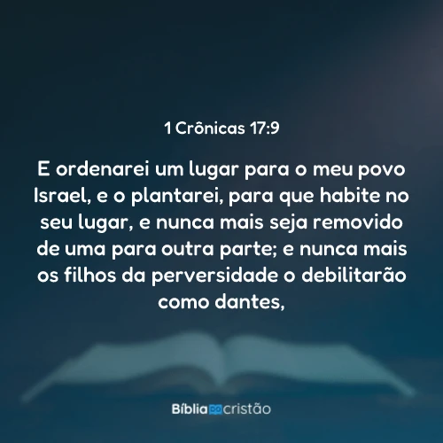 1 Crônicas 17:9