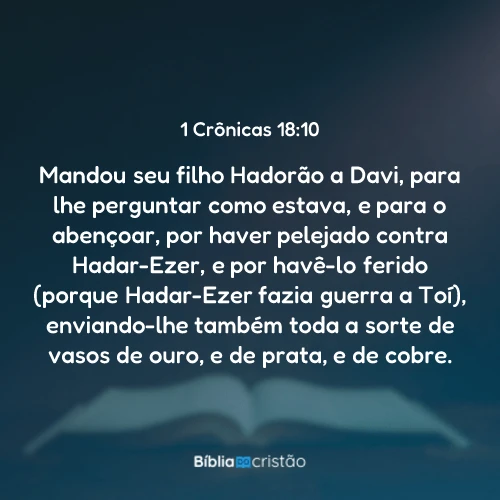 1 Crônicas 18:10