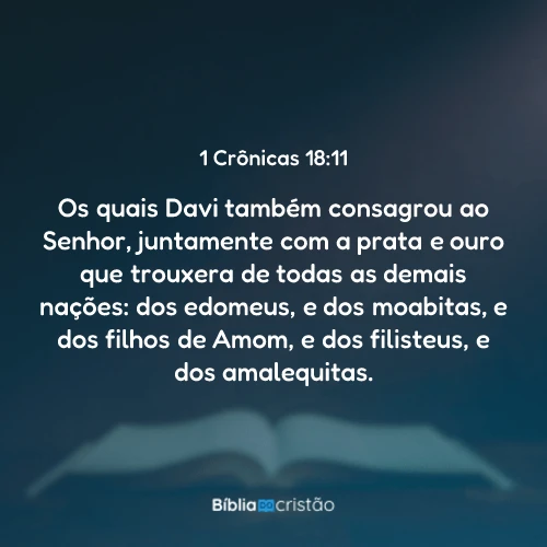 1 Crônicas 18:11