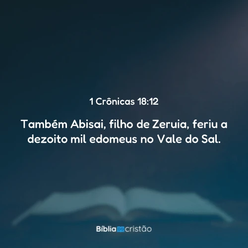 1 Crônicas 18:12